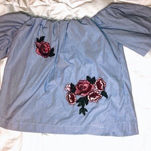 off the shoulder shirt !!